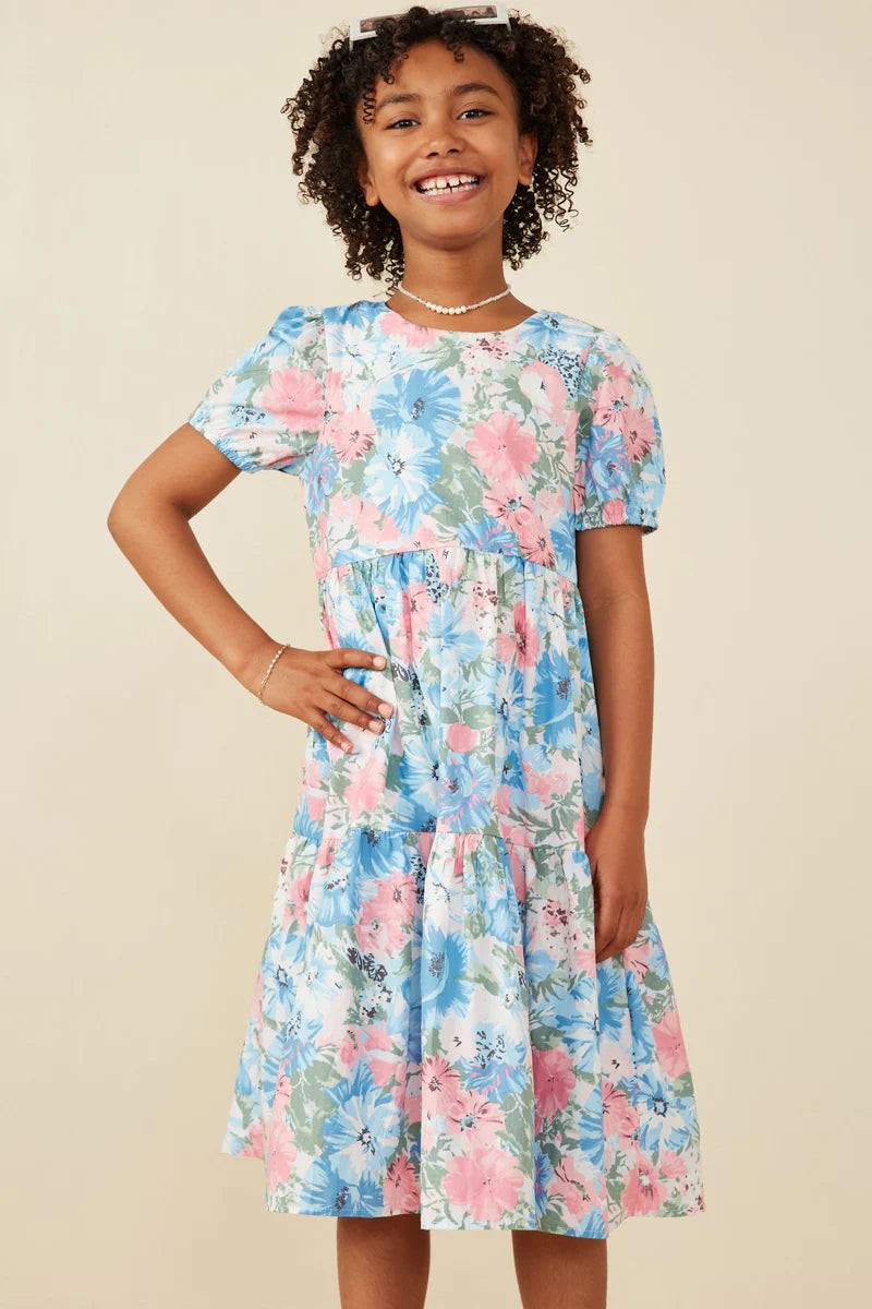 Katana Dress in Blue- Girls & Tween (S 7/8 - XL 13/14)