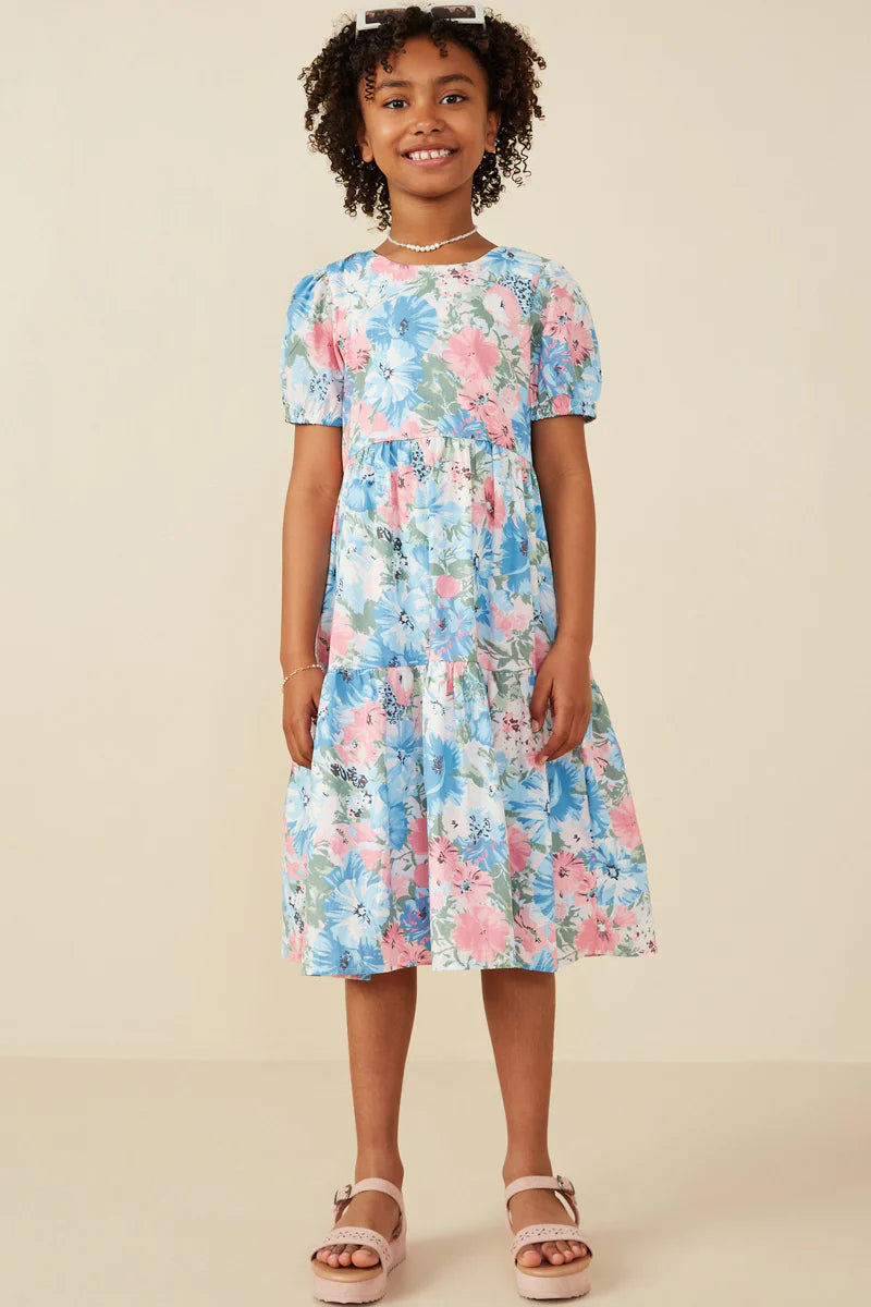 Katana Dress in Blue- Girls & Tween (S 7/8 - XL 13/14)