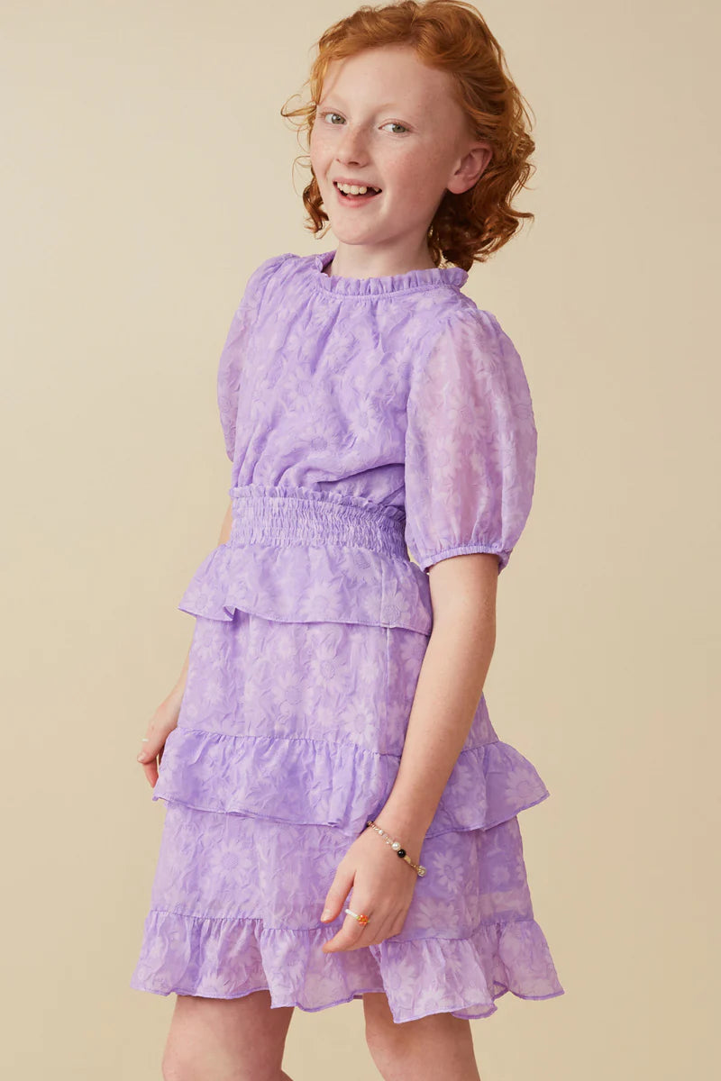 Waterfall Dress in Lavender- Tween (S 7/8 - XL 13/14)
