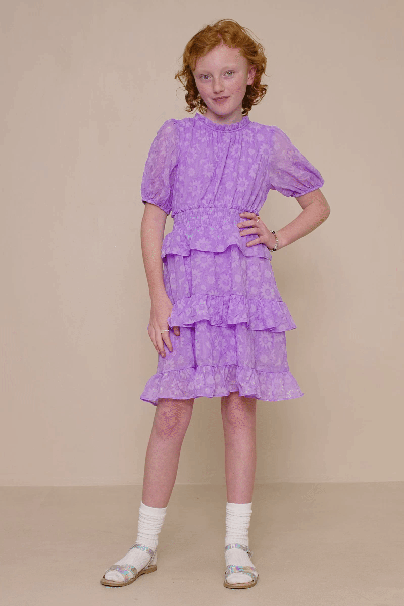 Waterfall Dress in Lavender- Tween (S 7/8 - XL 13/14)