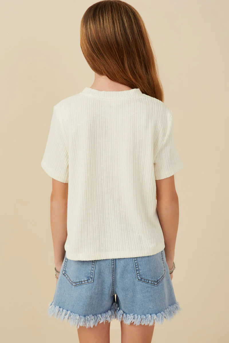 Starr Top in Ivory- Tween (S 7/8 - XL 13/14)