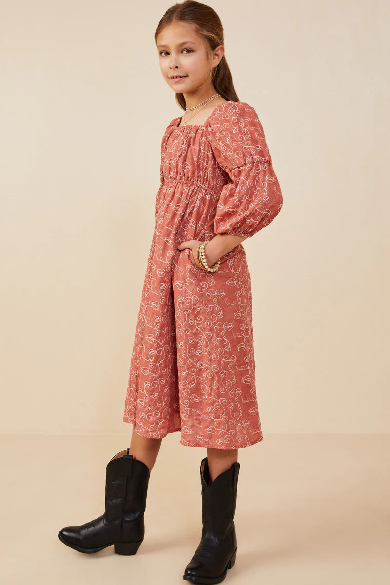 Savannah Dress in Rust- Tween (S 7/8 - XL 13/14)