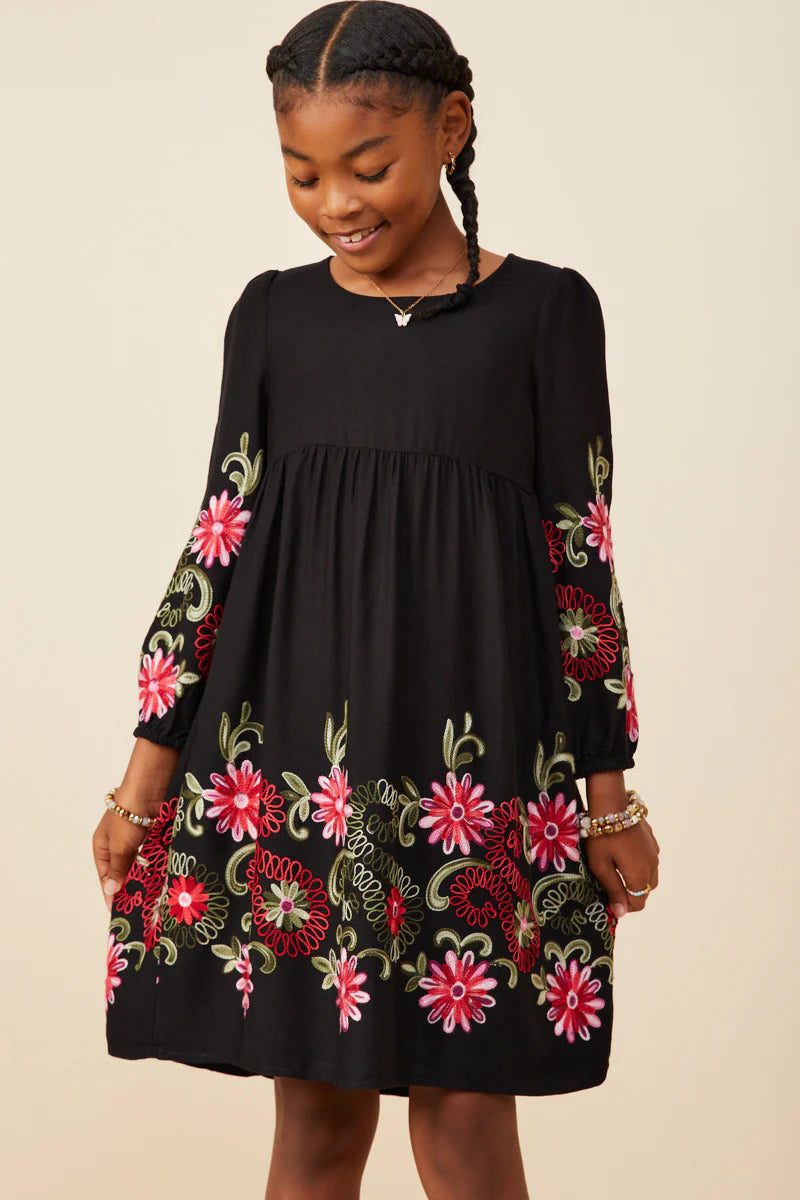 Maribeth Dress in Black- Girls/Tween (S 7/8 - XL 13/14)