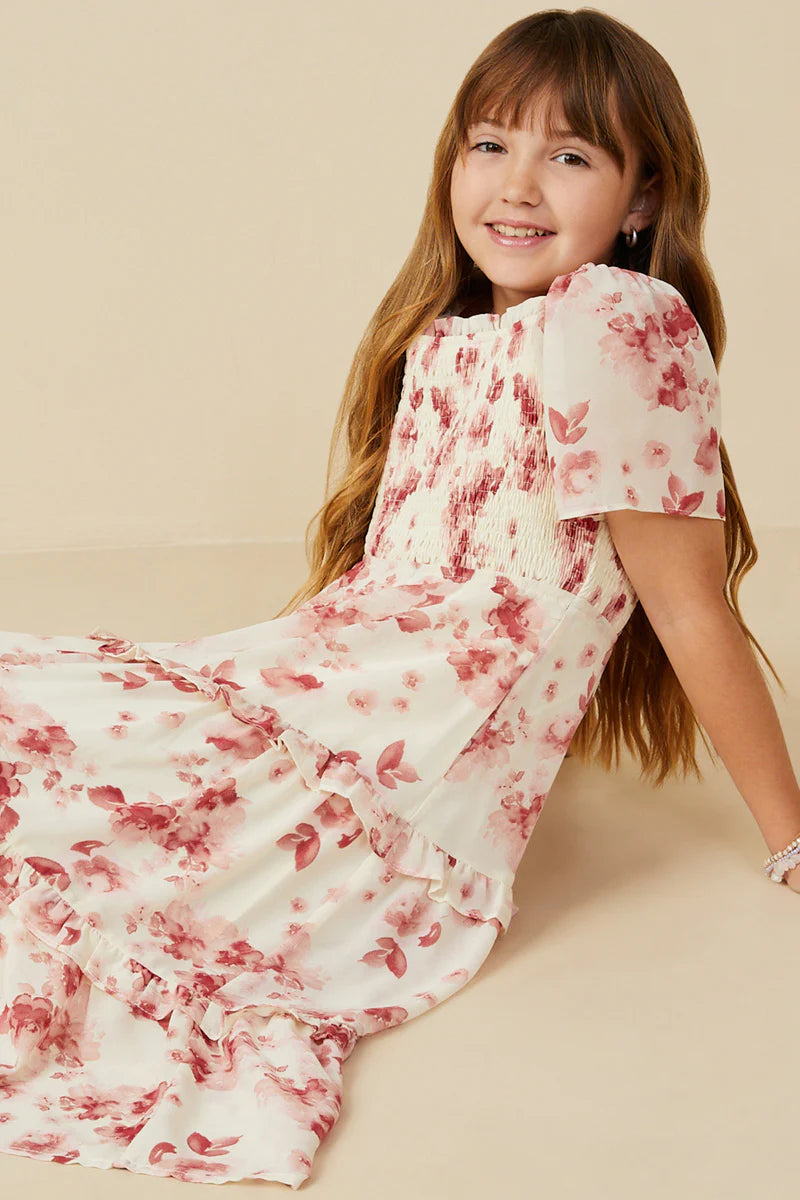 Evelina Dress in Mauve- Tween Girls (L 11/12)