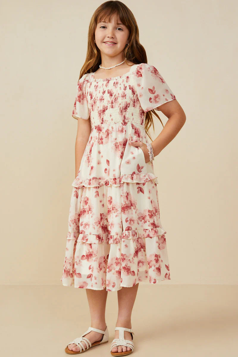 Evelina Dress in Mauve- Tween Girls (L 11/12)