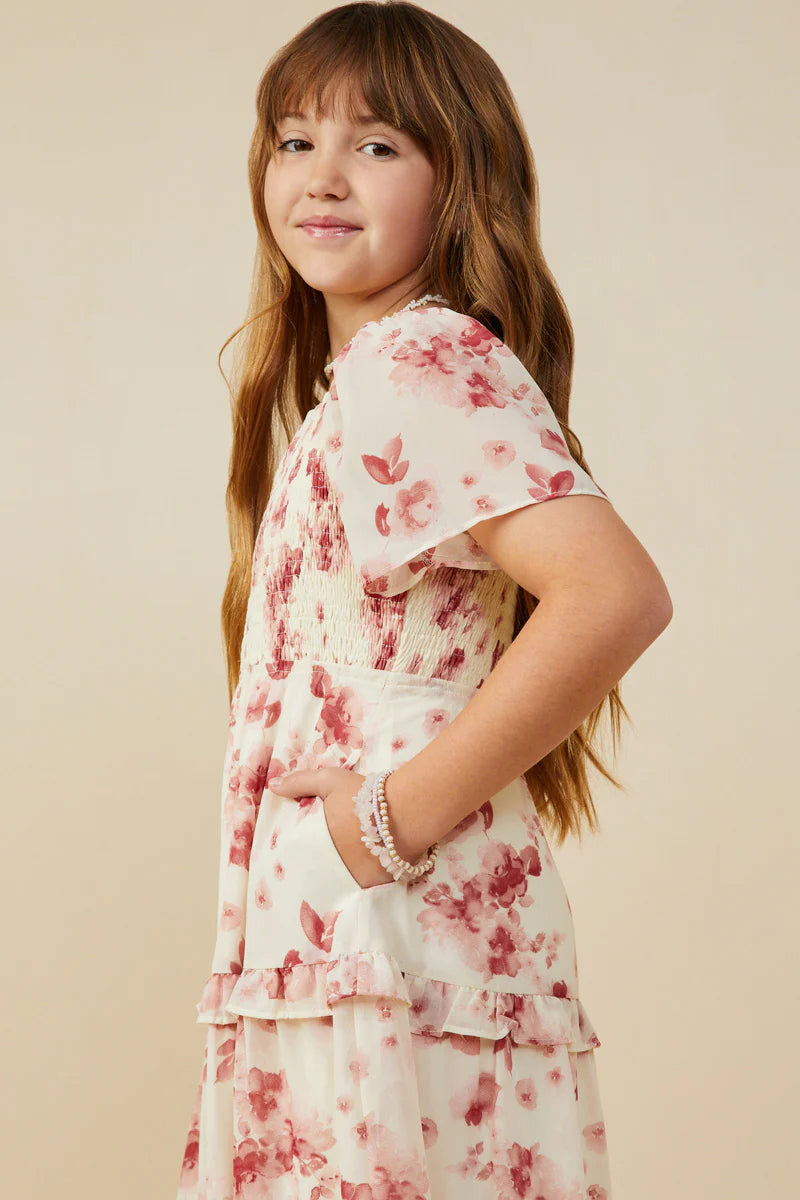 Evelina Dress in Mauve- Tween Girls (L 11/12)