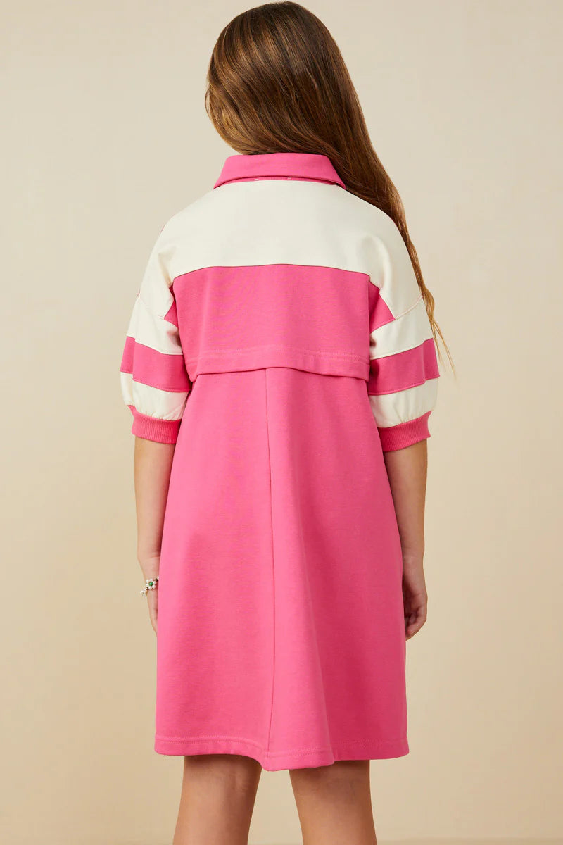 Kenna Dress in Pink- Girls/Tween (S 7/8 - XL 13/14)