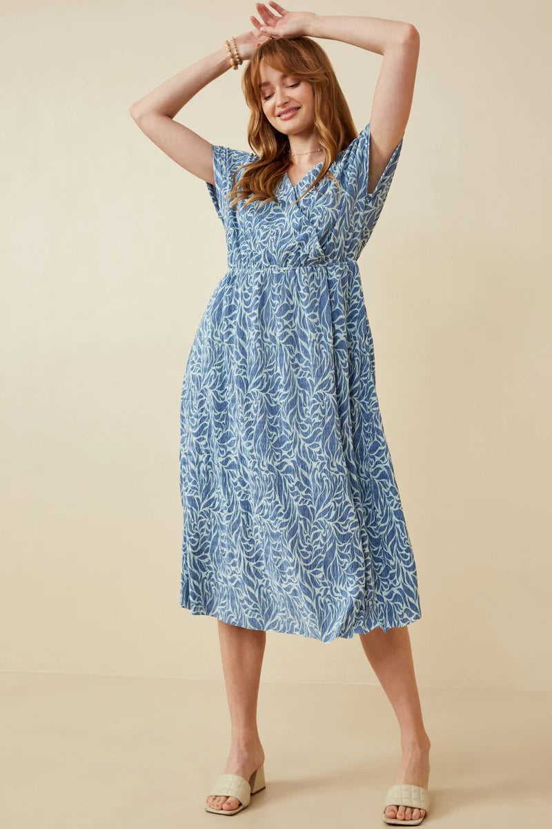 Dakota Dress in Blue- Misses & Plus (L-3X)