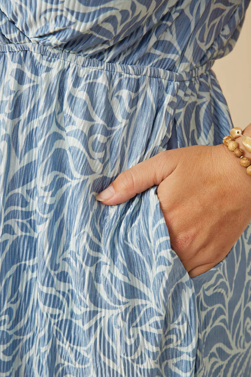 Dakota Dress in Blue- Misses & Plus (L-3X)