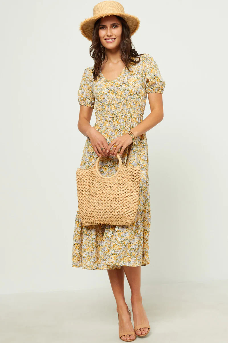 Sunni Dress in Yellow- Misses (M-L
