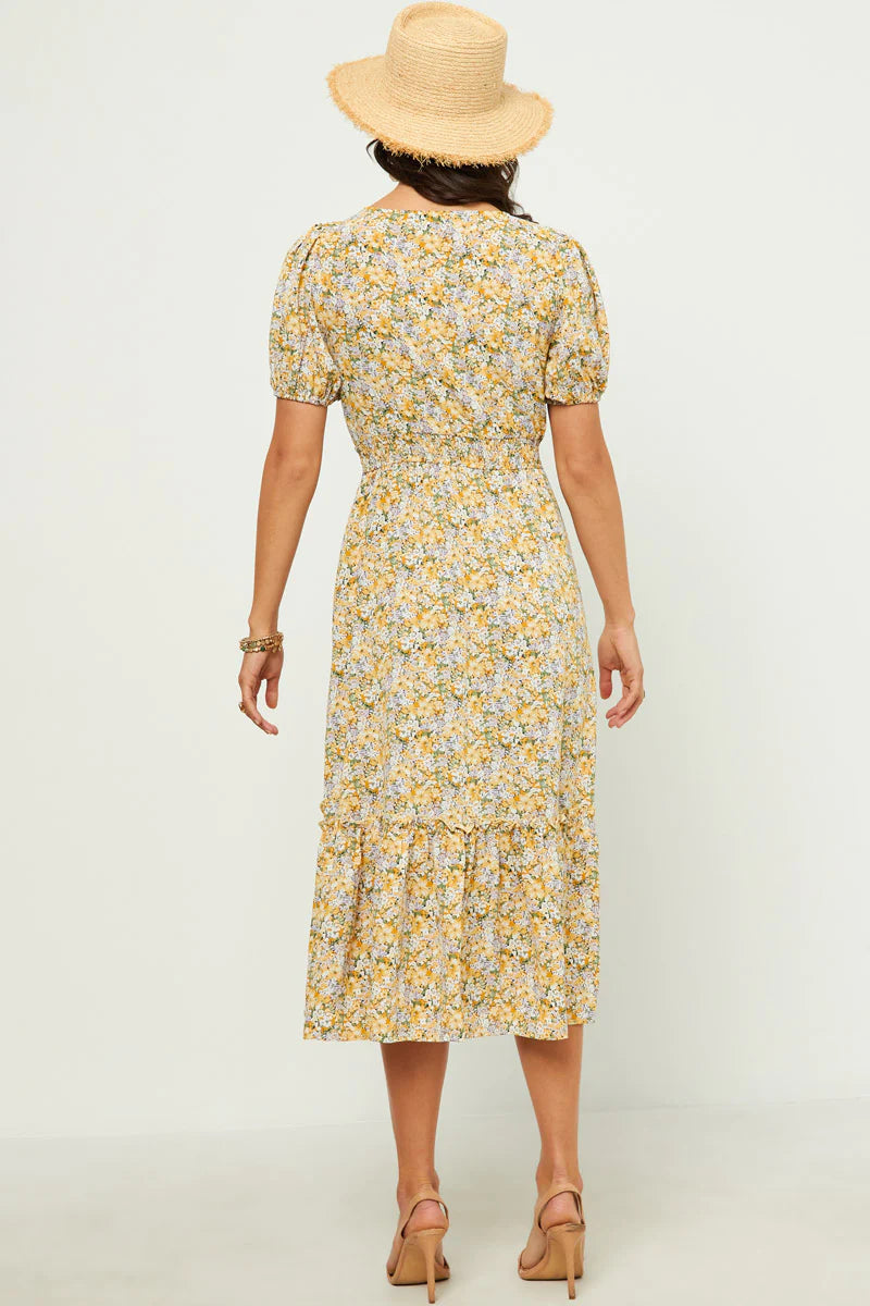Sunni Dress in Yellow- Misses (M-L