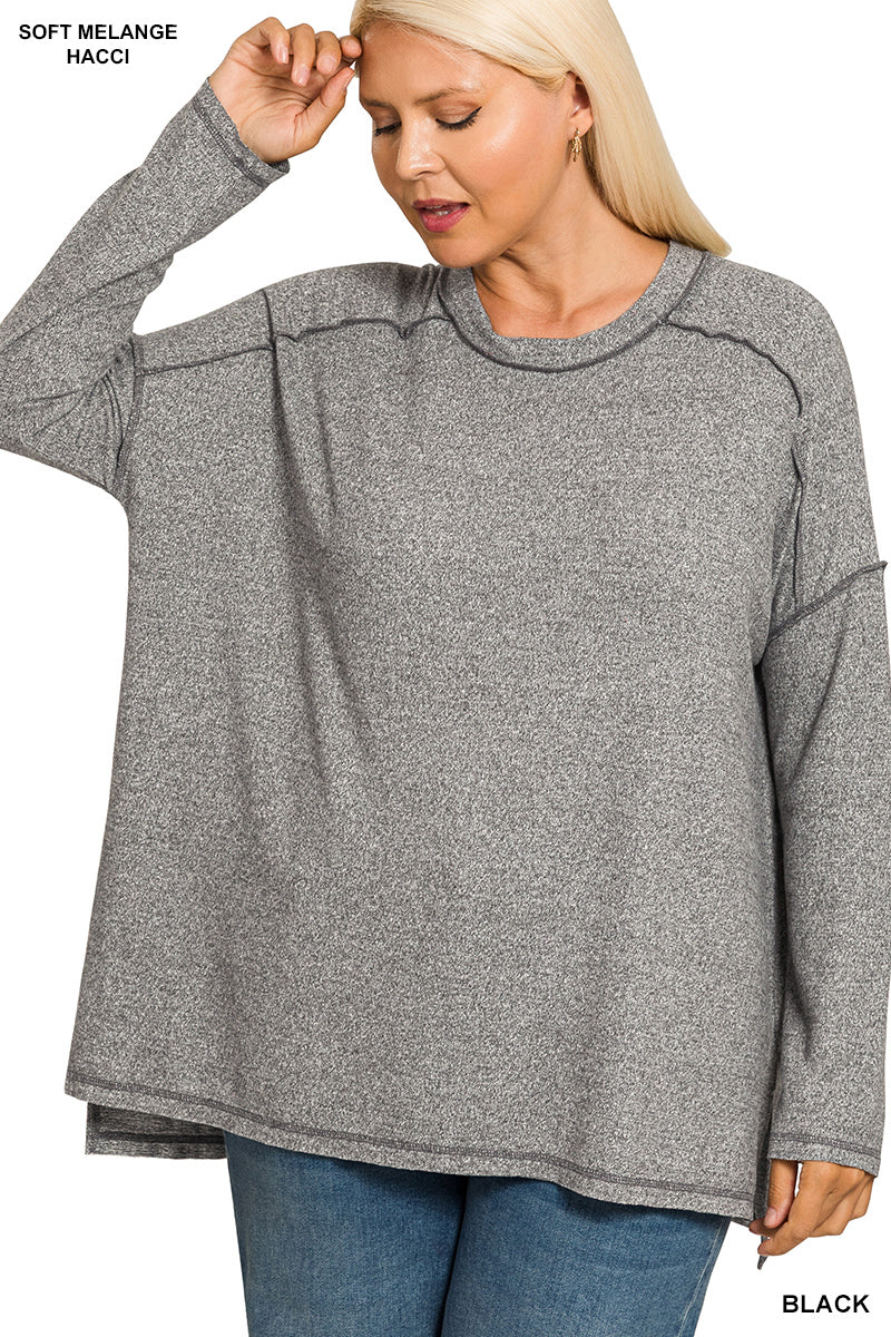 Kendra Top in Black- Misses & Plus (S/M-2X/3X)