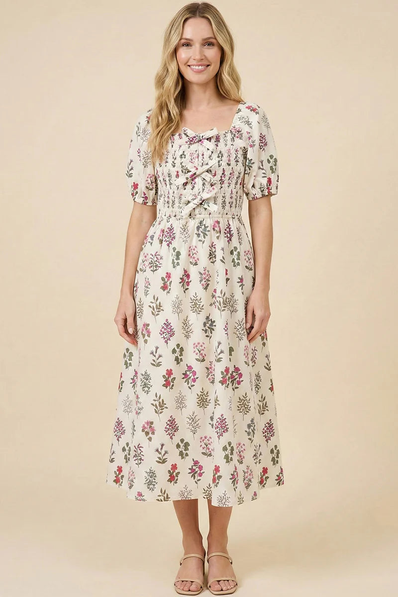 Eloise Dress in Cream- Misses and Plus (S-3X)
