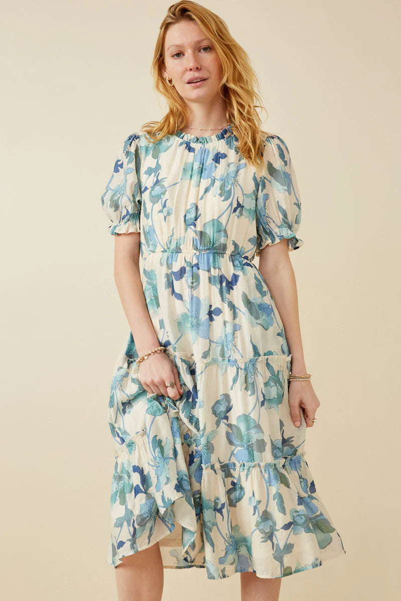 Kinsley Dress in Blue- Misses and Plus (S-1X)