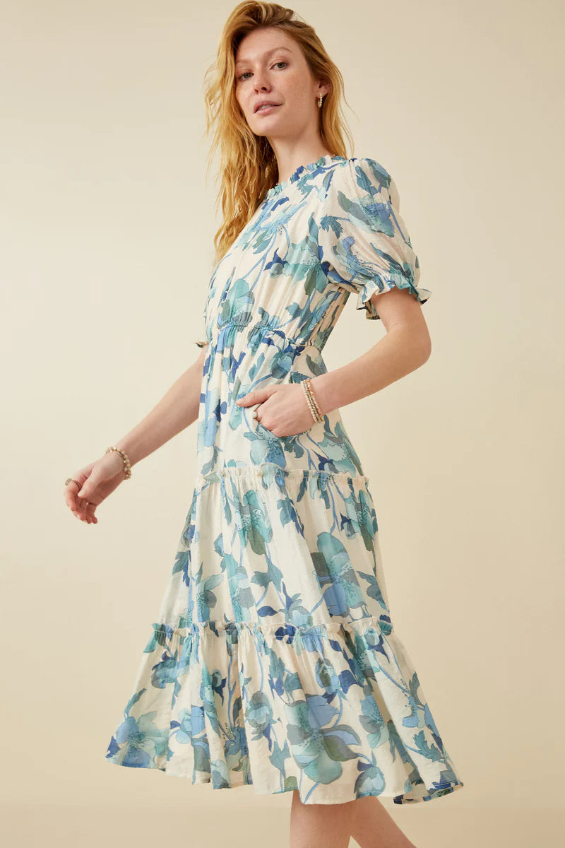 Kinsley Dress in Blue- Misses and Plus (S-1X)