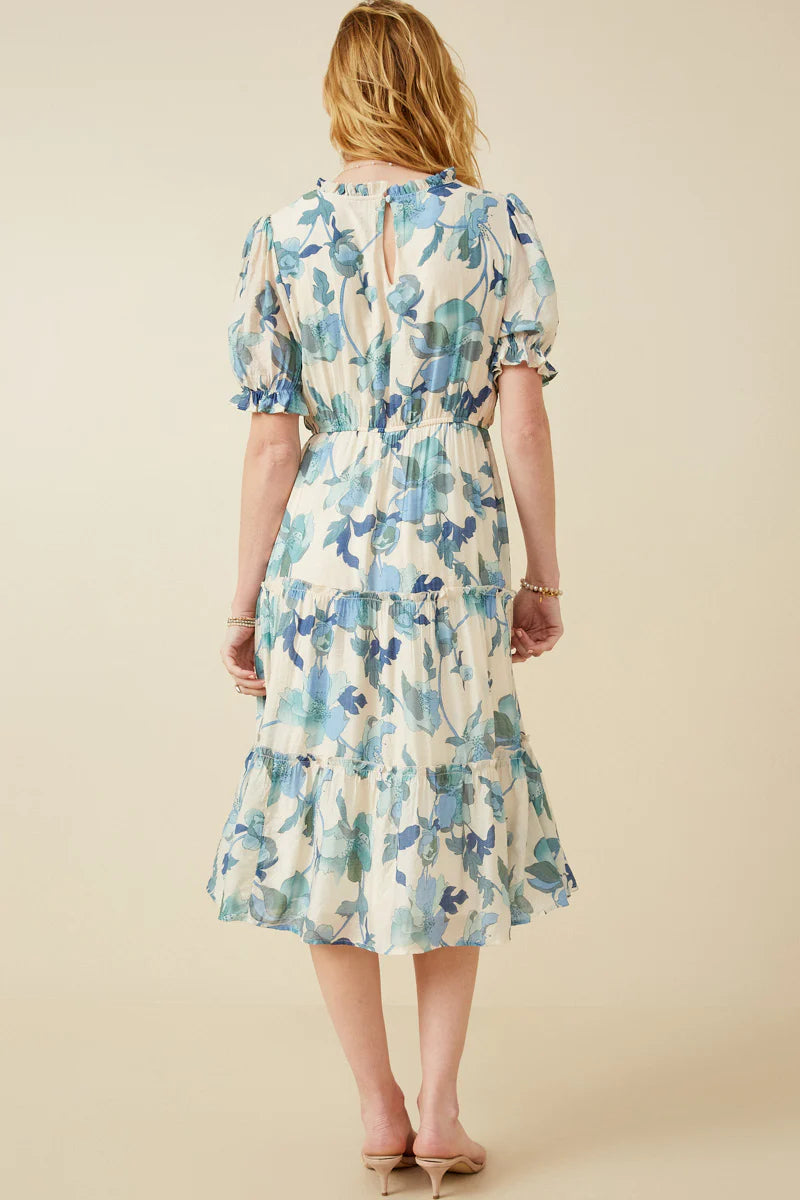 Kinsley Dress in Blue- Misses and Plus (S-1X)