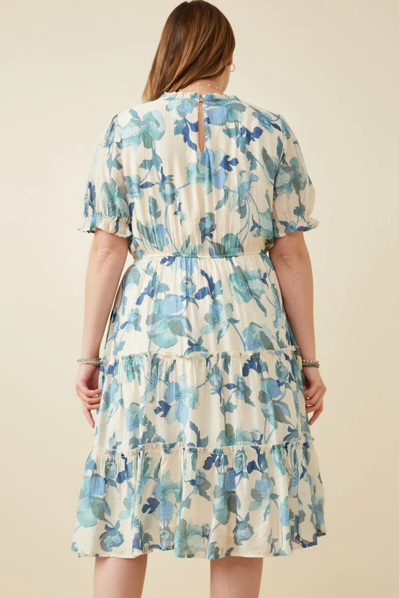 Kinsley Dress in Blue- Misses and Plus (S-1X)