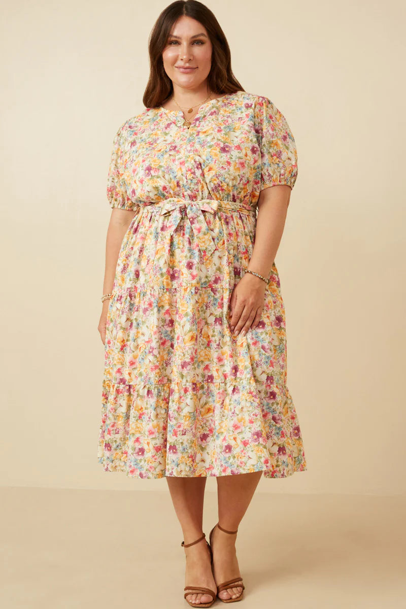 Elesia Dress in Lavender- Misses & Plus (L-2X)