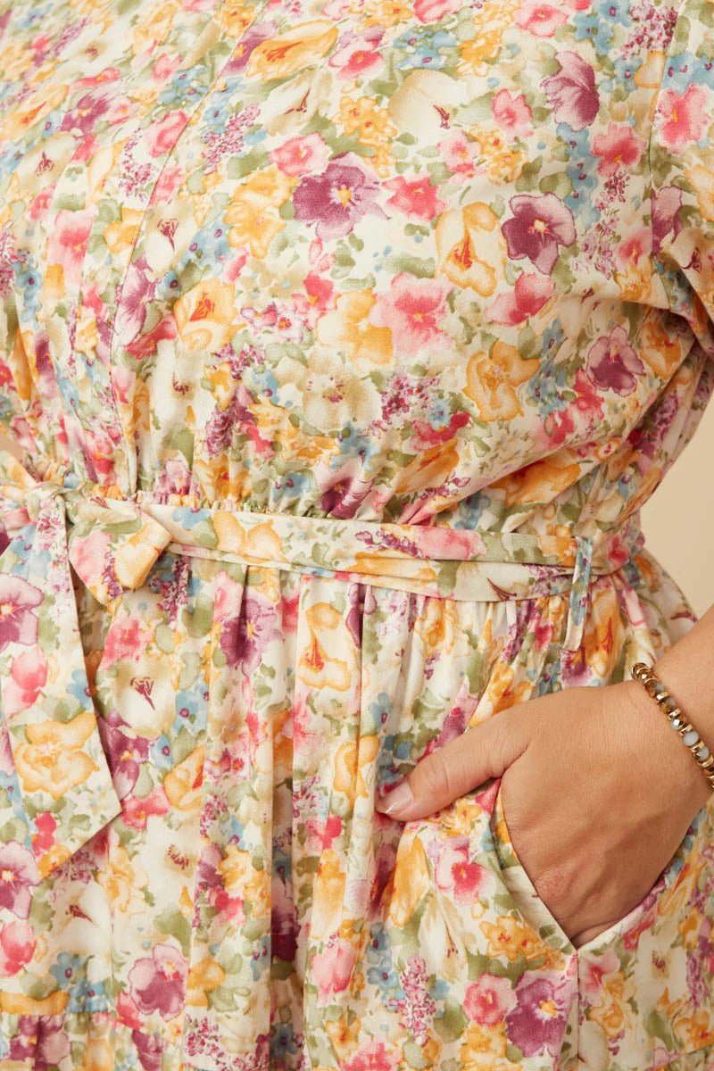 Elesia Dress in Lavender- Misses & Plus (L-2X)