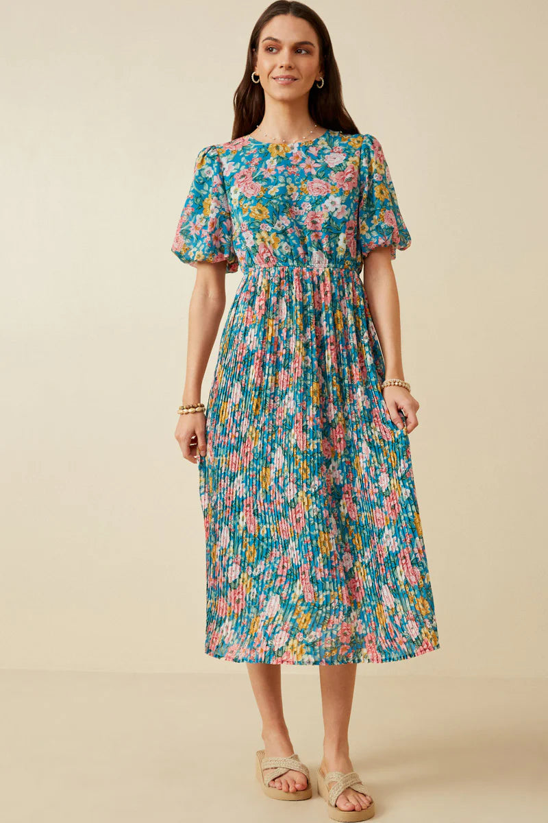 Lois Dress in Blue- Misses and Plus (S-3X)