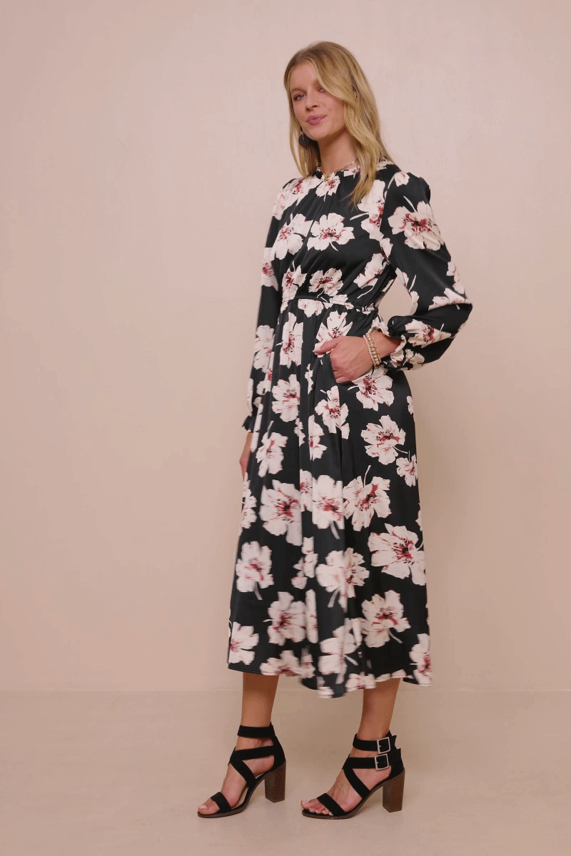 Eilene Dress in Black- Misses & Plus (S-3X)