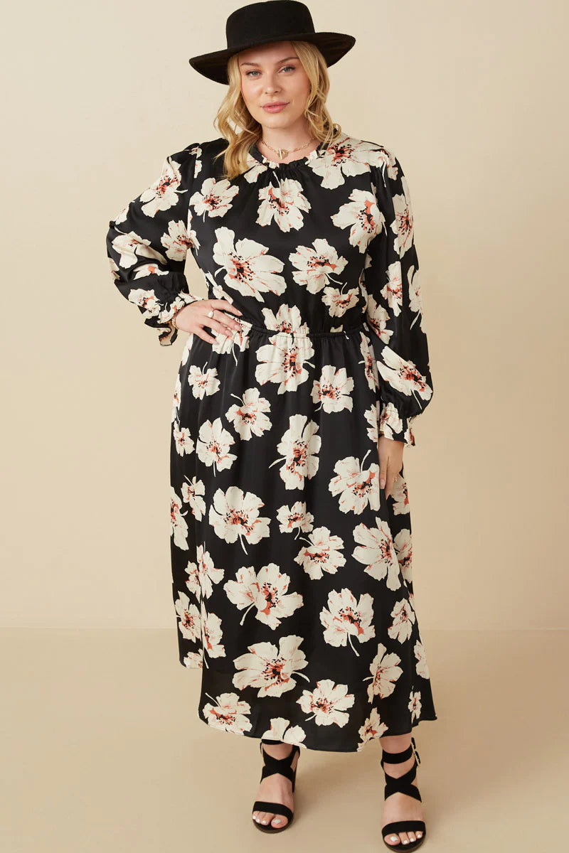 Eilene Dress in Black- Misses & Plus (S-3X)
