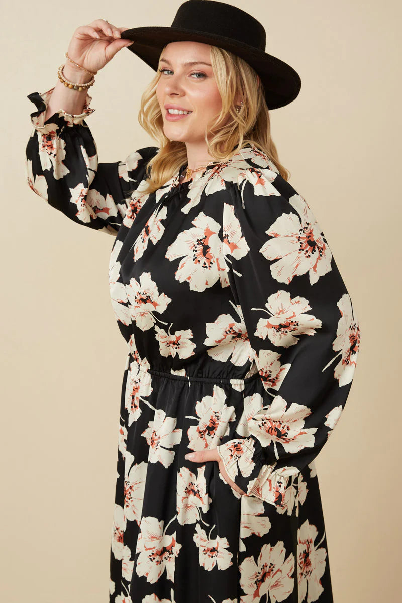 Eilene Dress in Black- Misses & Plus (S-3X)