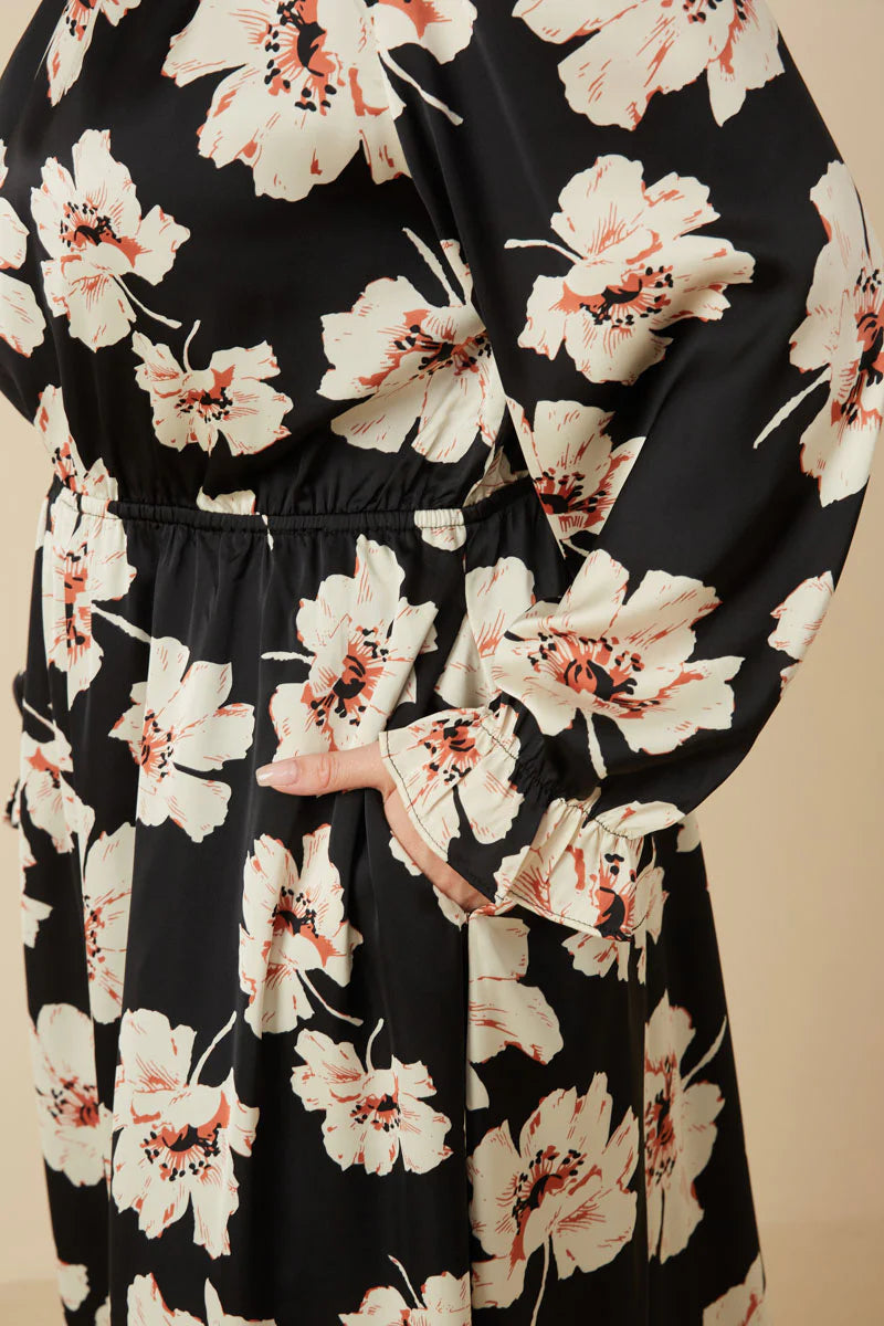 Eilene Dress in Black- Misses & Plus (S-3X)