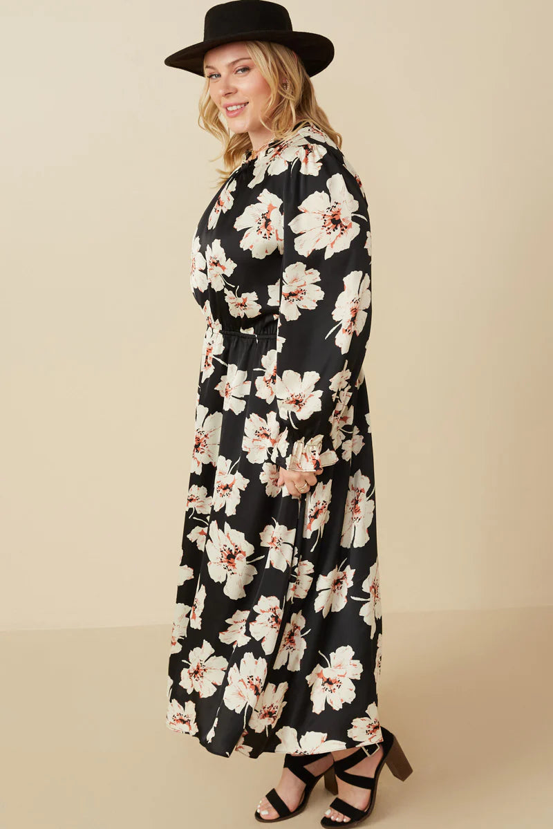 Eilene Dress in Black- Misses & Plus (S-3X)