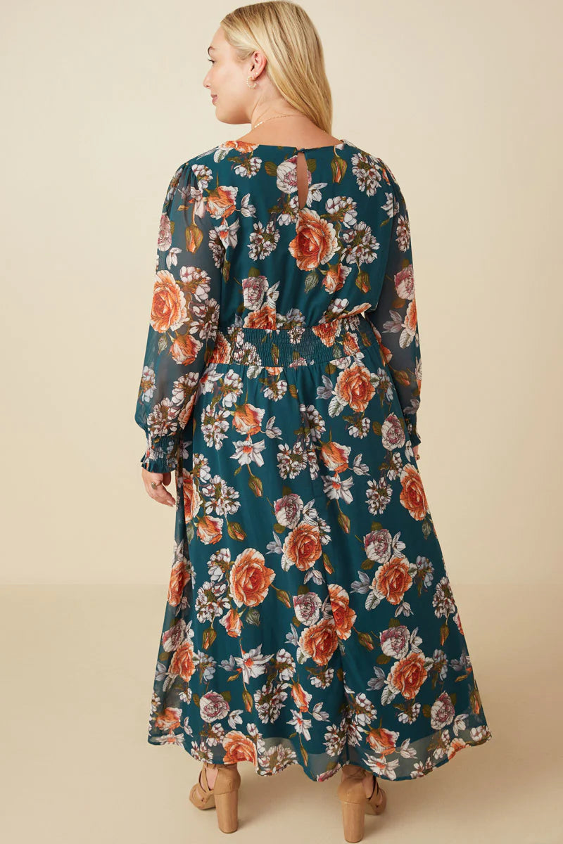 Roma Dress in Green- Misses and Plus (S-3X)