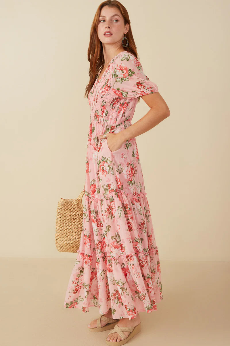 Vivienne Dress in Pink- Misses and Plus (S-2X)