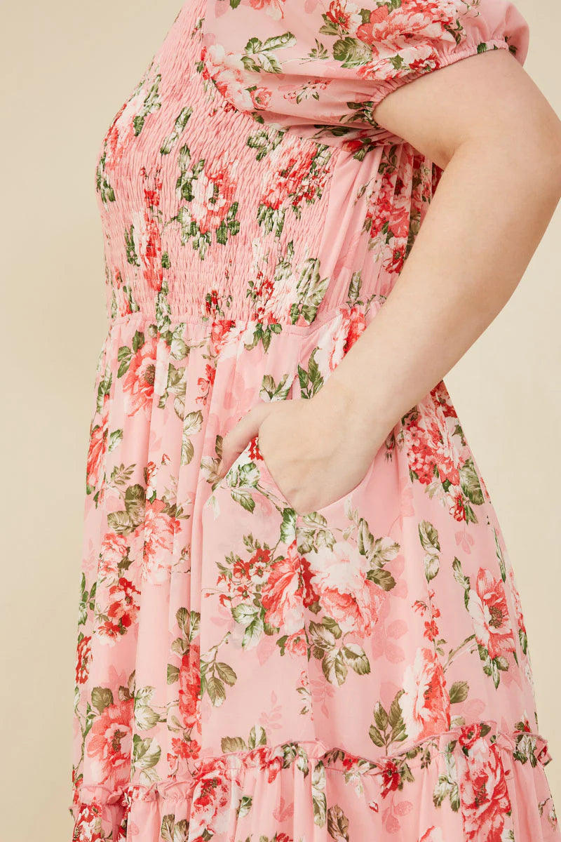 Vivienne Dress in Pink- Misses and Plus (S-2X)