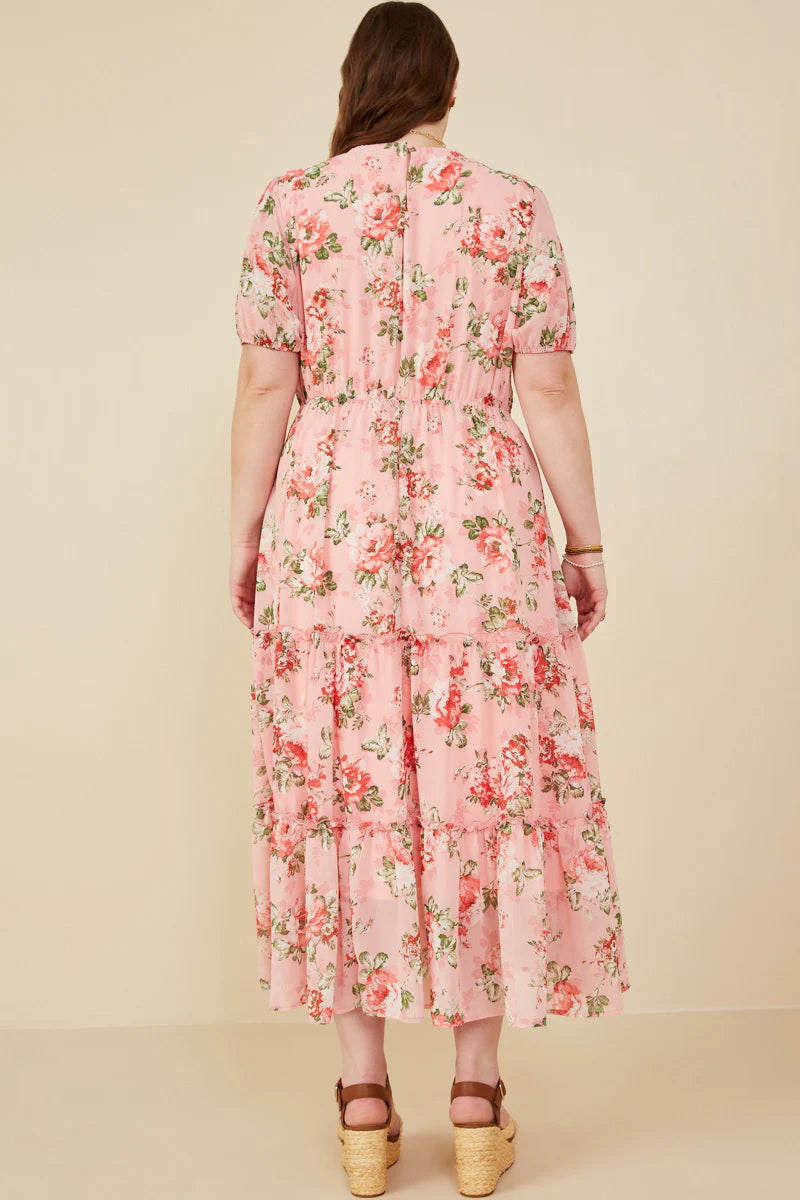 Vivienne Dress in Pink- Misses and Plus (S-2X)