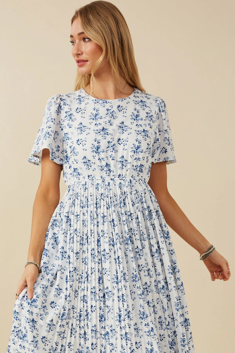 Amelie Dress in Blue- Misses and Plus (S-3X)