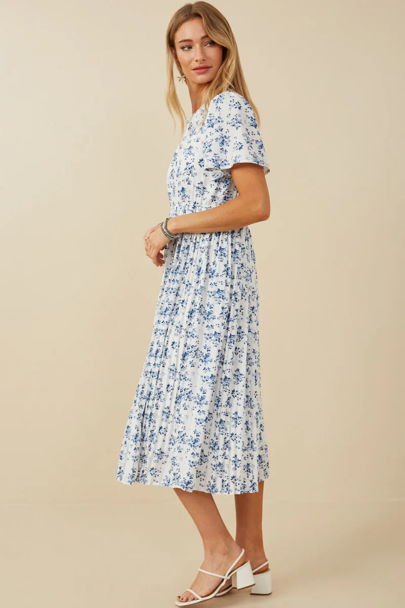 Amelie Dress in Blue- Misses and Plus (S-3X)