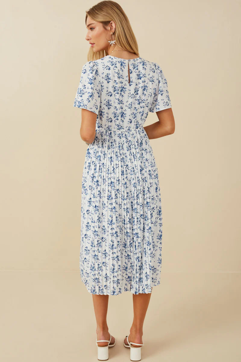 Amelie Dress in Blue- Misses and Plus (S-3X)