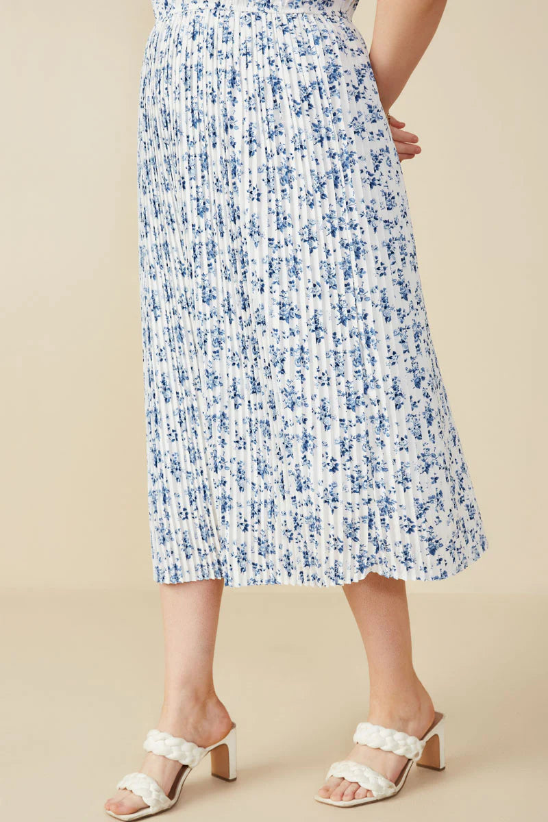 Amelie Dress in Blue- Misses and Plus (S-3X)