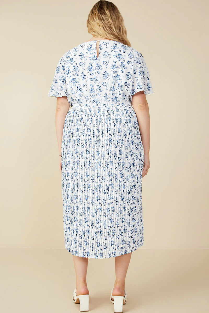 Amelie Dress in Blue- Misses and Plus (S-3X)