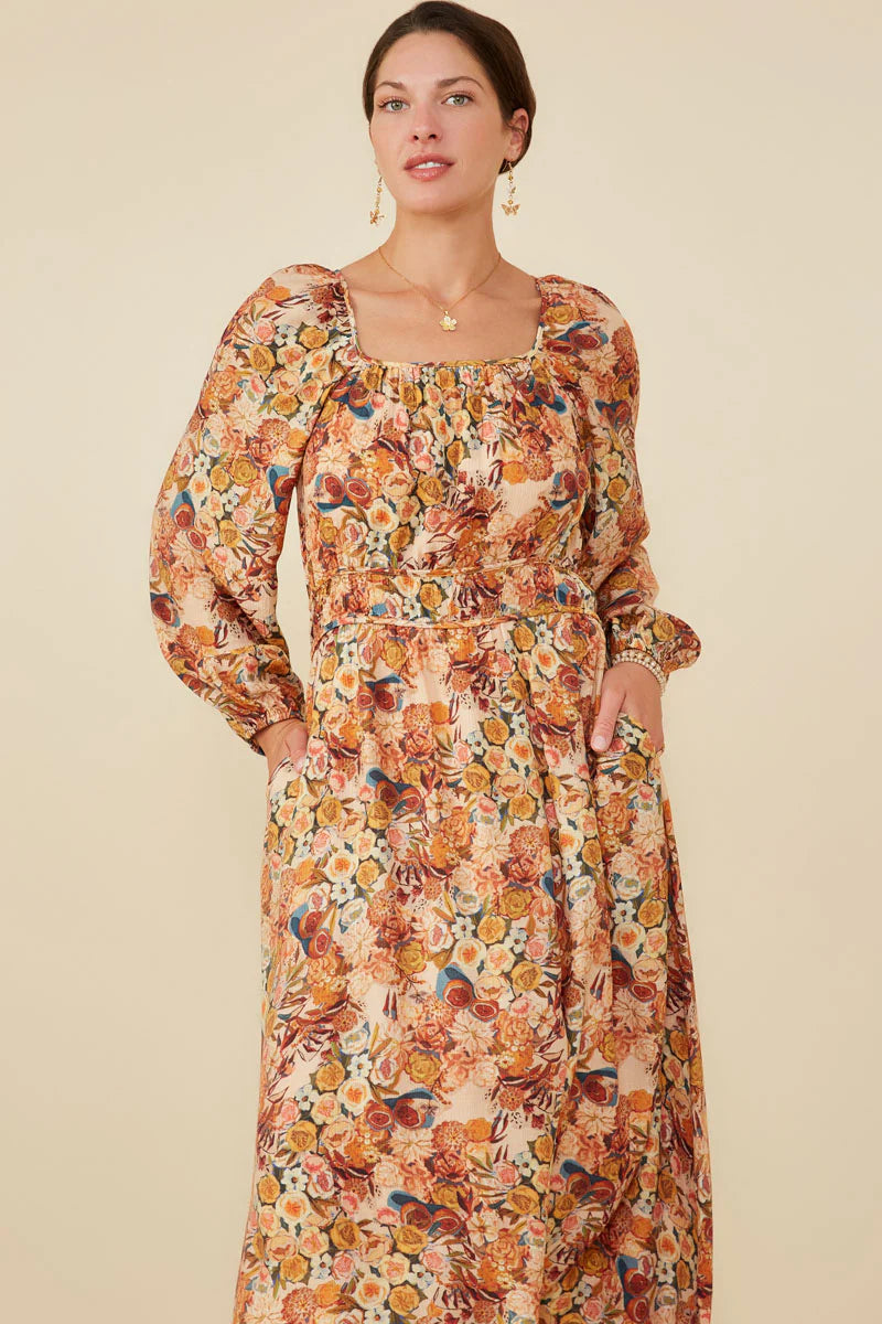 Lylah Dress in Taupe- Misses and Plus (S-3X)