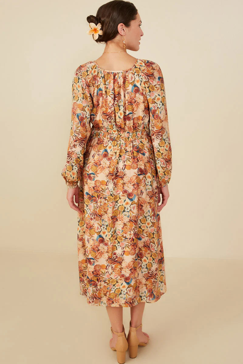 Lylah Dress in Taupe- Misses and Plus (S-3X)