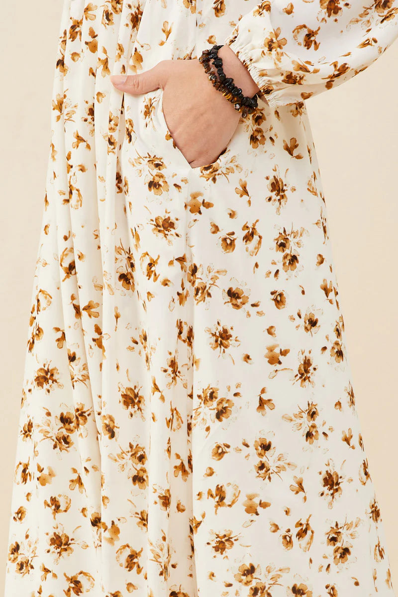 Hallie Dress in Taupe- Misses (S-L)