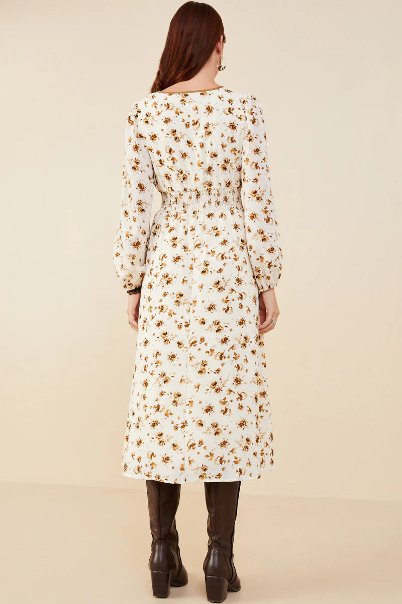 Hallie Dress in Taupe- Misses (S-L)