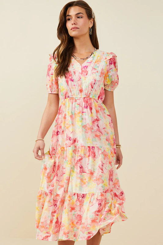 Julissa Dress in Pink- Misses and Plus (S-3X)