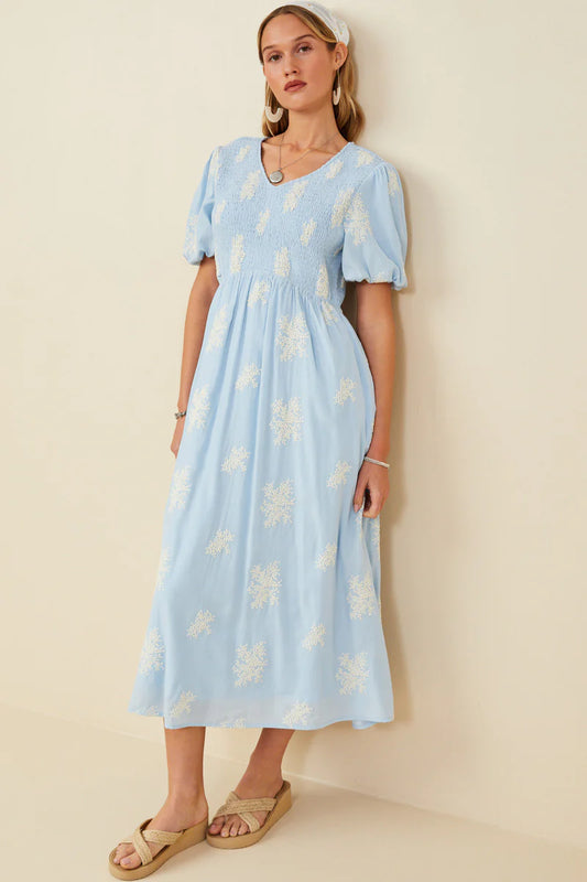 Lanelle Dress in Blue- Misses (S-L)
