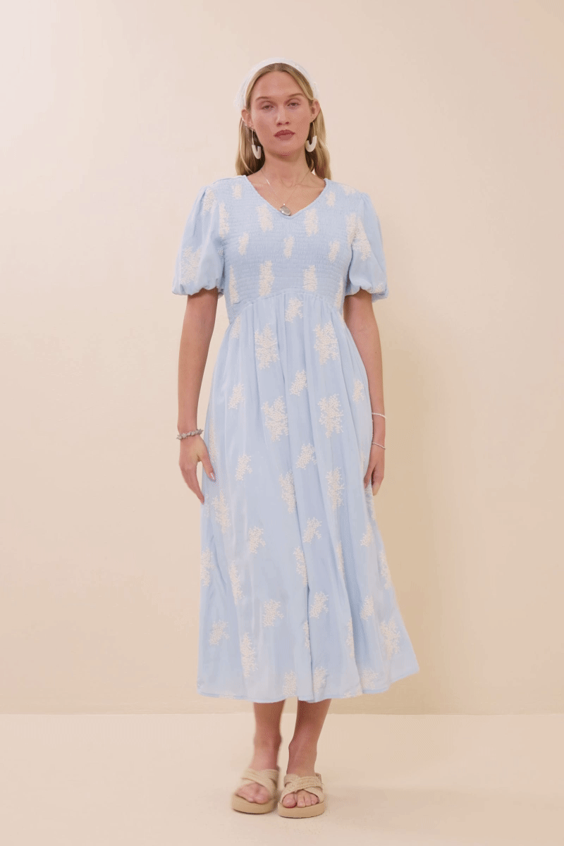 Lanelle Dress in Blue- Misses (S-L)