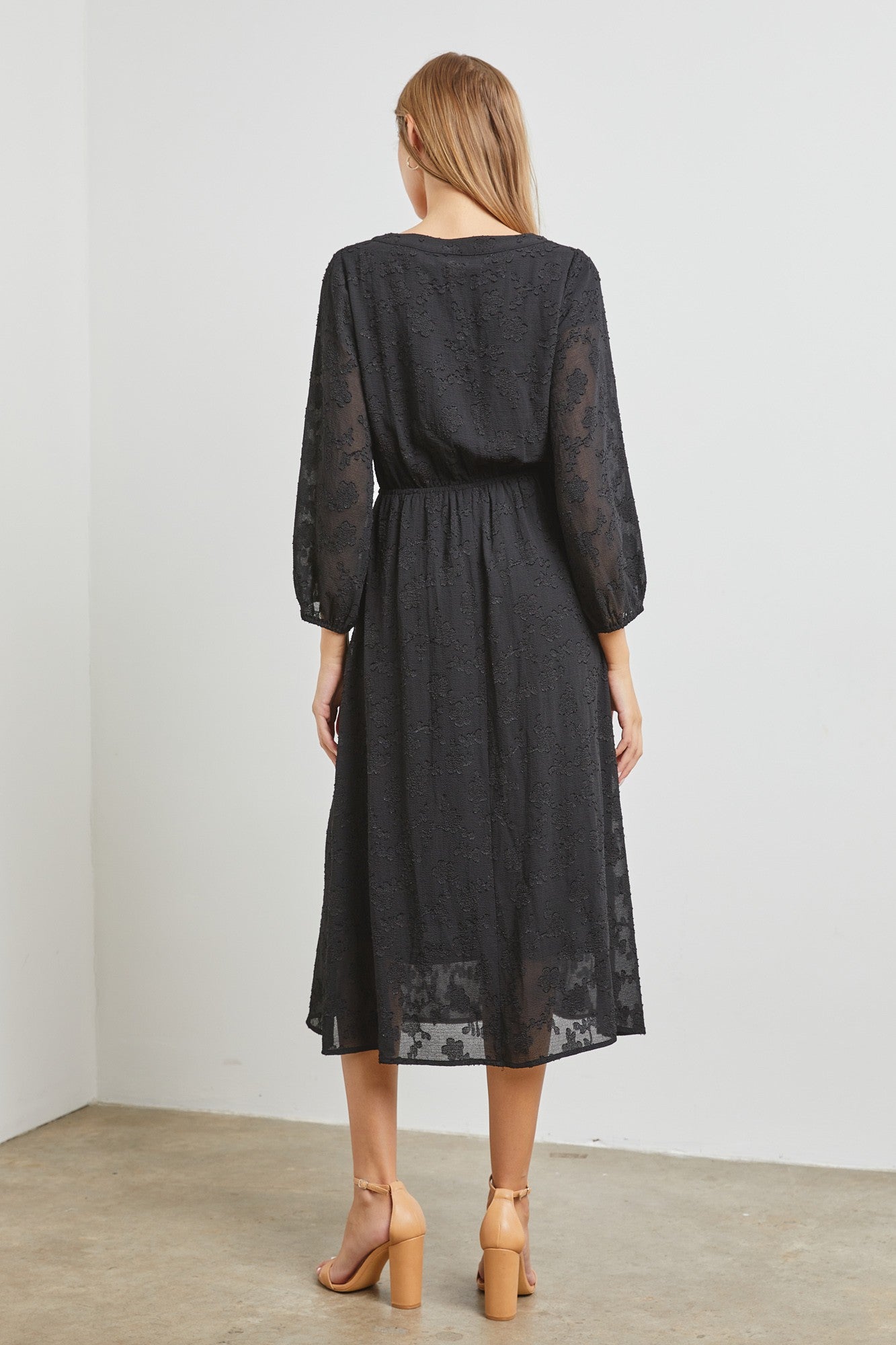 Evelynn Dress in Black- Misses & Plus (S-M, 1X, 3X)