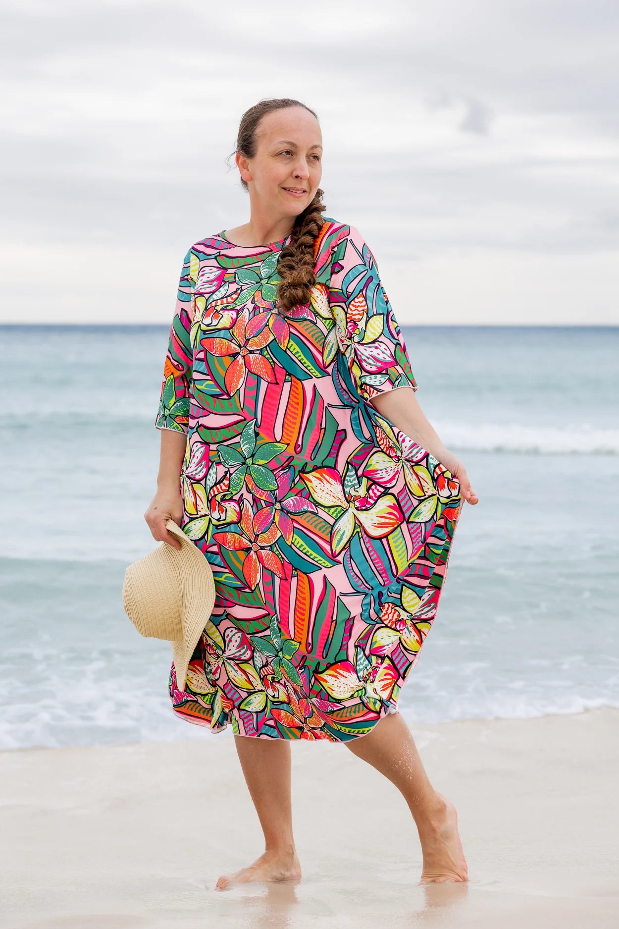 Carlie Swim Dress in Aloha Bloom- Misses (S) Aloha Bloom / S Carlie Swim Dress in Aloha Bloom- Misses (S) Aloha Bloom / S