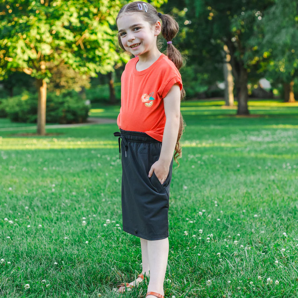 Classic Youth Mod Skirt in Black- Girls (S 4/6-XL 16/18)