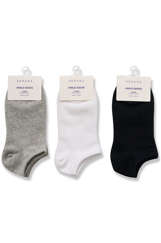 Basic Ankle Sock- Multiple Colors