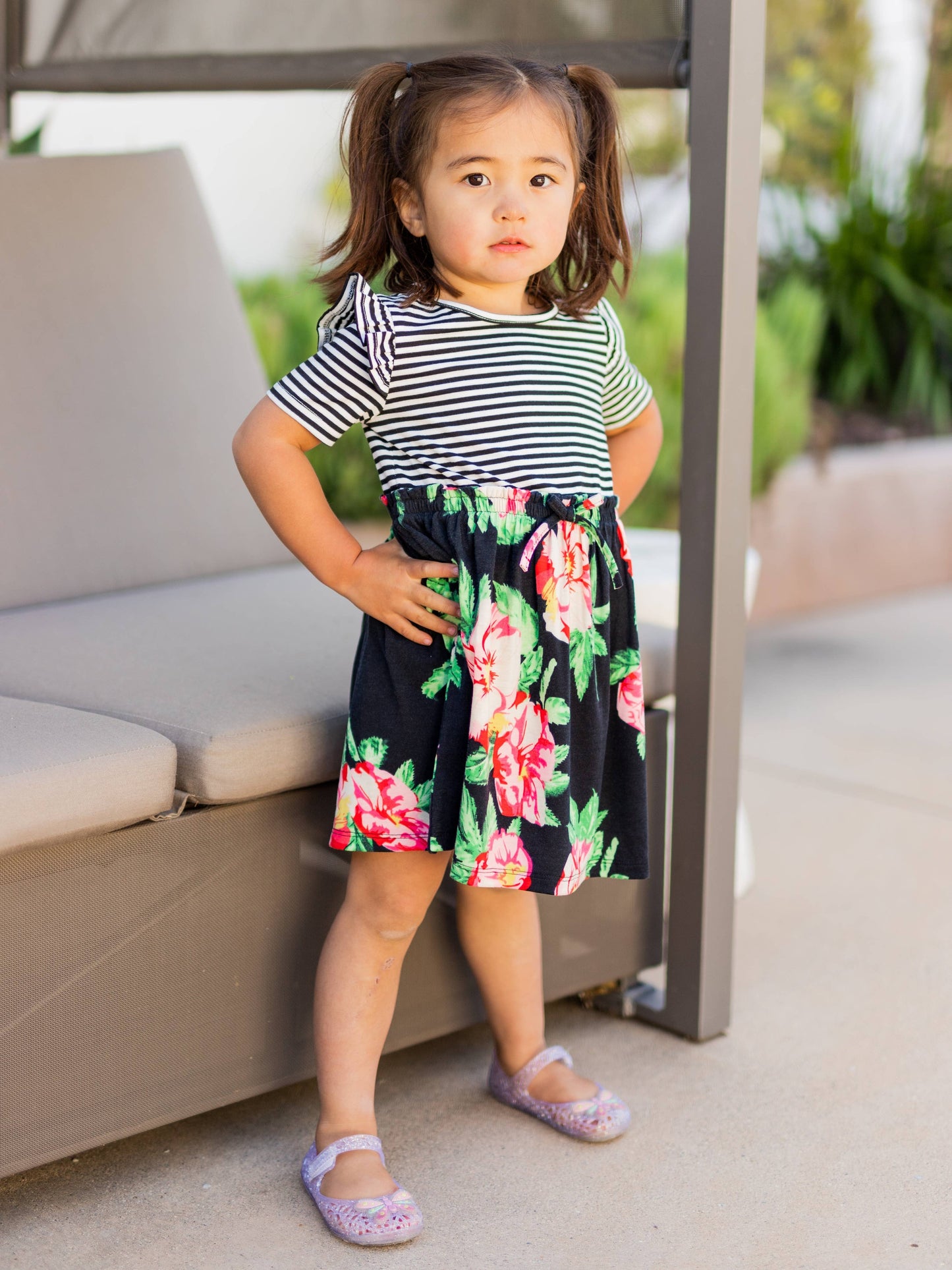 Hallee Dress in Black- Girls (6-7Y - 8-9Y)